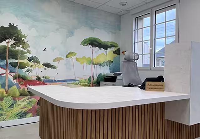 création d'un bureau d'accueil pour un cabinet medical