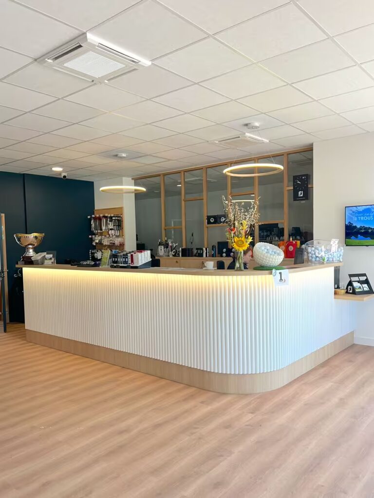 réalisation comptoir en bois